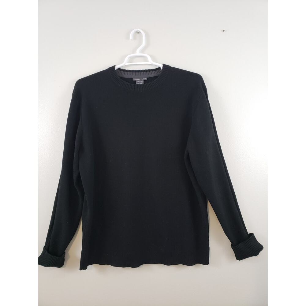 ExOfficio Andari Sweater Men's Size XL Black Heavy Relaxed Office Grandpacore